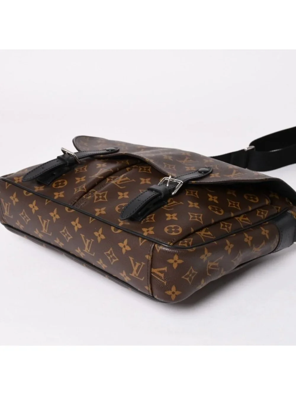 Louis Vuitton Christopher Messenger Bag Monogram Macassar Leather Brown